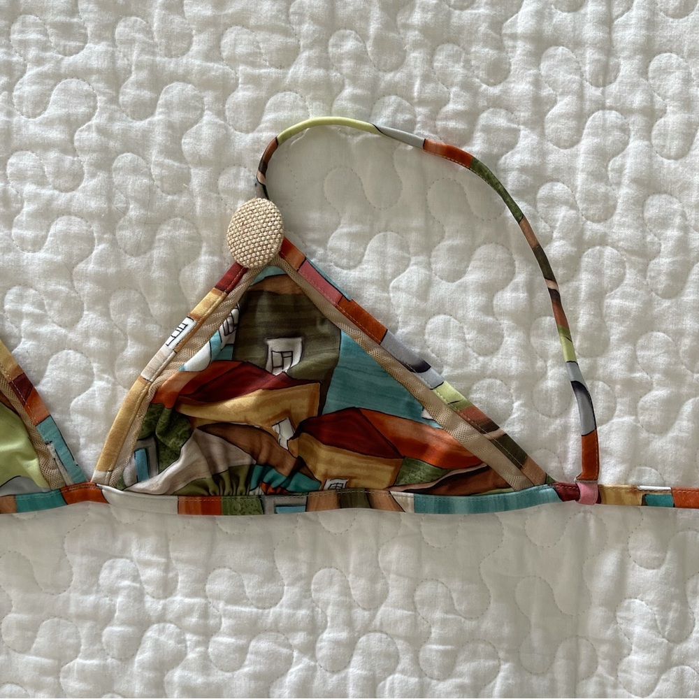 NWOT Agua De Coco Brazilian Swimwear Bikini Top Size S - Picture 4 of 7
